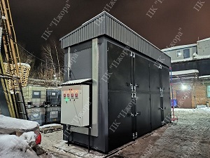 Завершен монтаж камеры разогрева сырья в бочках СКБ-32 в г. Москва